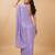 Embellished sequinned  heavy work georgette saree with unstitched blouse