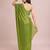 Embellished sequinned  heavy work georgette saree with unstitched blouse