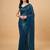 Embellished sequinned  heavy work georgette saree with unstitched blouse