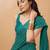 Embellished sequinned  heavy work georgette saree with unstitched blouse