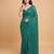 Embellished sequinned  heavy work georgette saree with unstitched blouse