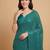 Embellished sequinned  heavy work georgette saree with unstitched blouse