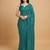 Embellished sequinned  heavy work georgette saree with unstitched blouse