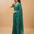 Embellished sequinned  heavy work georgette saree with unstitched blouse
