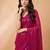 Embellished sequinned  heavy work georgette saree with unstitched blouse