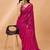 Embellished sequinned  heavy work georgette saree with unstitched blouse