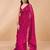 Embellished sequinned  heavy work georgette saree with unstitched blouse