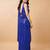 Embellished sequinned  heavy work georgette saree with unstitched blouse