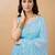 Embellished sequinned  heavy work georgette saree with unstitched blouse