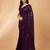 Embellished sequinned  heavy work georgette saree with unstitched blouse