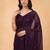 Embellished sequinned  heavy work georgette saree with unstitched blouse