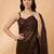 Embellished sequinned  heavy work georgette saree with unstitched blouse