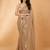 Embellished sequinned  heavy work georgette saree with unstitched blouse