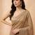 Embellished sequinned  heavy work georgette saree with unstitched blouse
