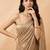 Embellished sequinned  heavy work georgette saree with unstitched blouse