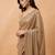 Embellished sequinned  heavy work georgette saree with unstitched blouse