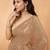 Embellished sequinned  heavy work georgette saree with unstitched blouse
