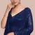 Embellished sequinned  heavy work georgette saree with unstitched blouse