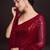 Embellished sequinned  heavy work georgette saree with unstitched blouse
