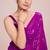 Embellished sequinned  heavy work georgette saree with unstitched blouse