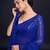 Embellished sequinned  heavy work georgette saree with unstitched blouse