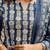 Mirchi Fashion Women's Blue Floral Print Pure Cotton Kurti With Pant & Dupatta Set