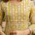 Mirchi Fashion Women's Mustard Floral Print Pure Cotton Kurti With Pant & Dupatta Set