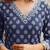 Mirchi Fashion Women's Blue Batik Block Print Pure Cotton Kurti With Pant & Dupatta Set
