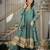 Green rangoli crush  party  embroidery wear sharara suit set
