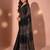 Embellished sequinned  heavy work georgette saree with unstitched blouse