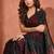 Embellished sequinned  heavy work georgette saree with unstitched blouse