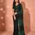 Embellished sequinned  heavy work georgette saree with unstitched blouse