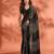 Embellished sequinned  heavy work georgette saree with unstitched blouse