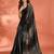 Embellished sequinned  heavy work georgette saree with unstitched blouse