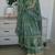 Green crepe silk  party  embroidery wear anarkali  suit set