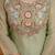 Pista green crunchy heavy thread embroidery work kurta palazzo set