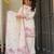 Off white khadi cotton printed kurta palazzo set