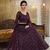 Wine Purple Sequin Embroidered Lehenga Choli with Dupatta for Festive & Wedding Wear