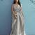 grey linen saree with blouse