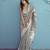 grey linen saree with blouse