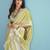 lemon linen saree with blouse