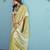 lemon linen saree with blouse
