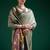 Sage cotton silk printed saree with blouse