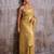 golden tissue saree with blouse