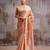 pink tissue saree with blouse
