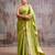 olive tissue saree with blouse