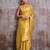 yellow tissue saree with blouse