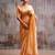 orange tissue saree with blouse