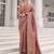 Pink silk blend saree with blouse