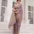 Lavender silk blend saree with blouse